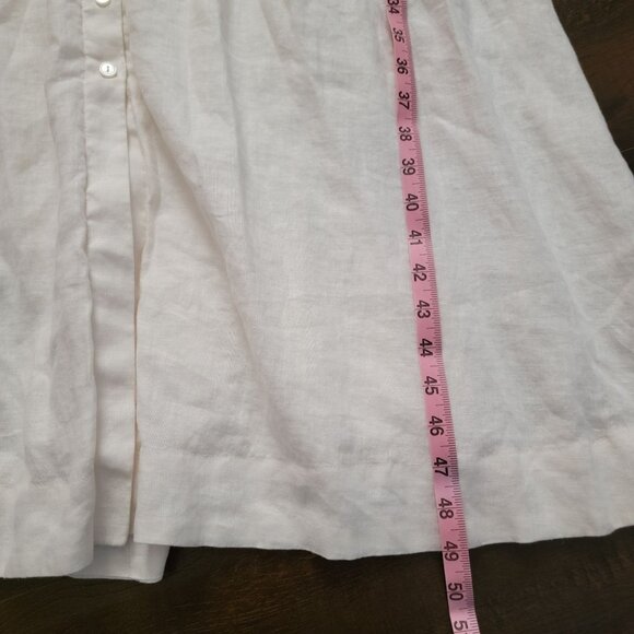 Anthropologie The Tobie Linen Shirt Dress Womens S Midi Vintage Charming Basic - Picture 7 of 8